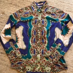 Etro Printed Button Down (Size 42)